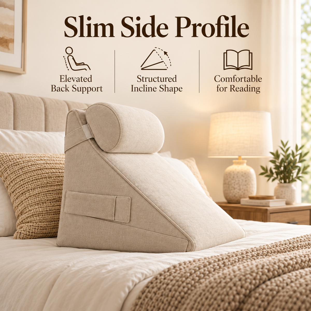 💤✨ SWELIP Adjustable Bed Wedge Pillow | Supportive Incline Cushion for Reading & Resting | Multi-Angle Comfort Design | Bedroom Relaxation Essential
